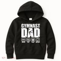 Gymnast Dad Proud Gymnastics Father Humor Kids Hoodie thumb 0