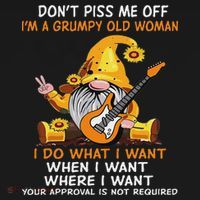 Gnome DonT Piss Me Off IM A Grumpy Old Woman I Do What Visor thumb 3