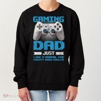 Gaming Dad Papa Daddy Dad Fatherhood Fathers Day Cool Gift Women's Sweatshirt thumb 0