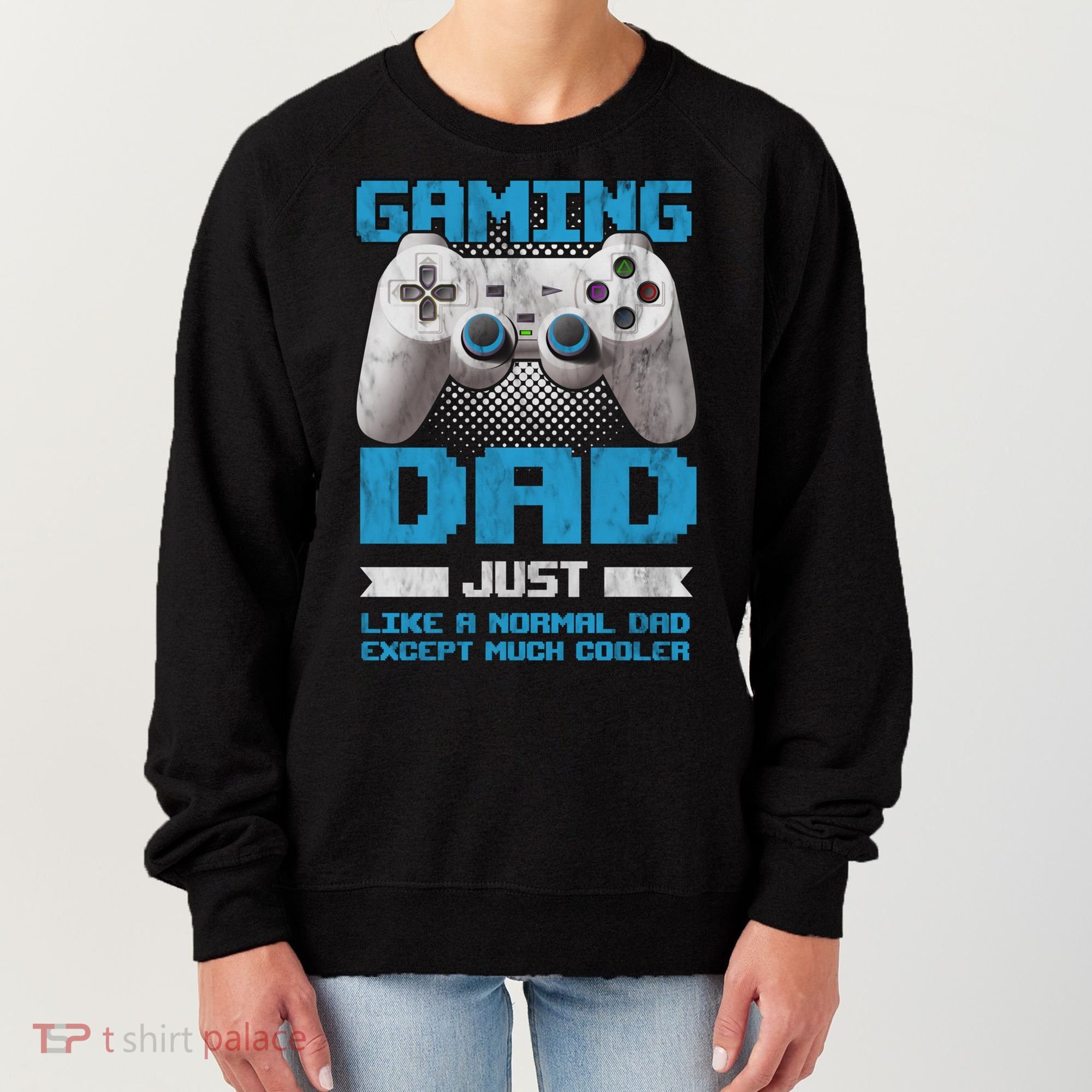 Gaming Dad Papa Daddy Dad Fatherhood Fathers Day Cool Gift Women's Sweatshirt