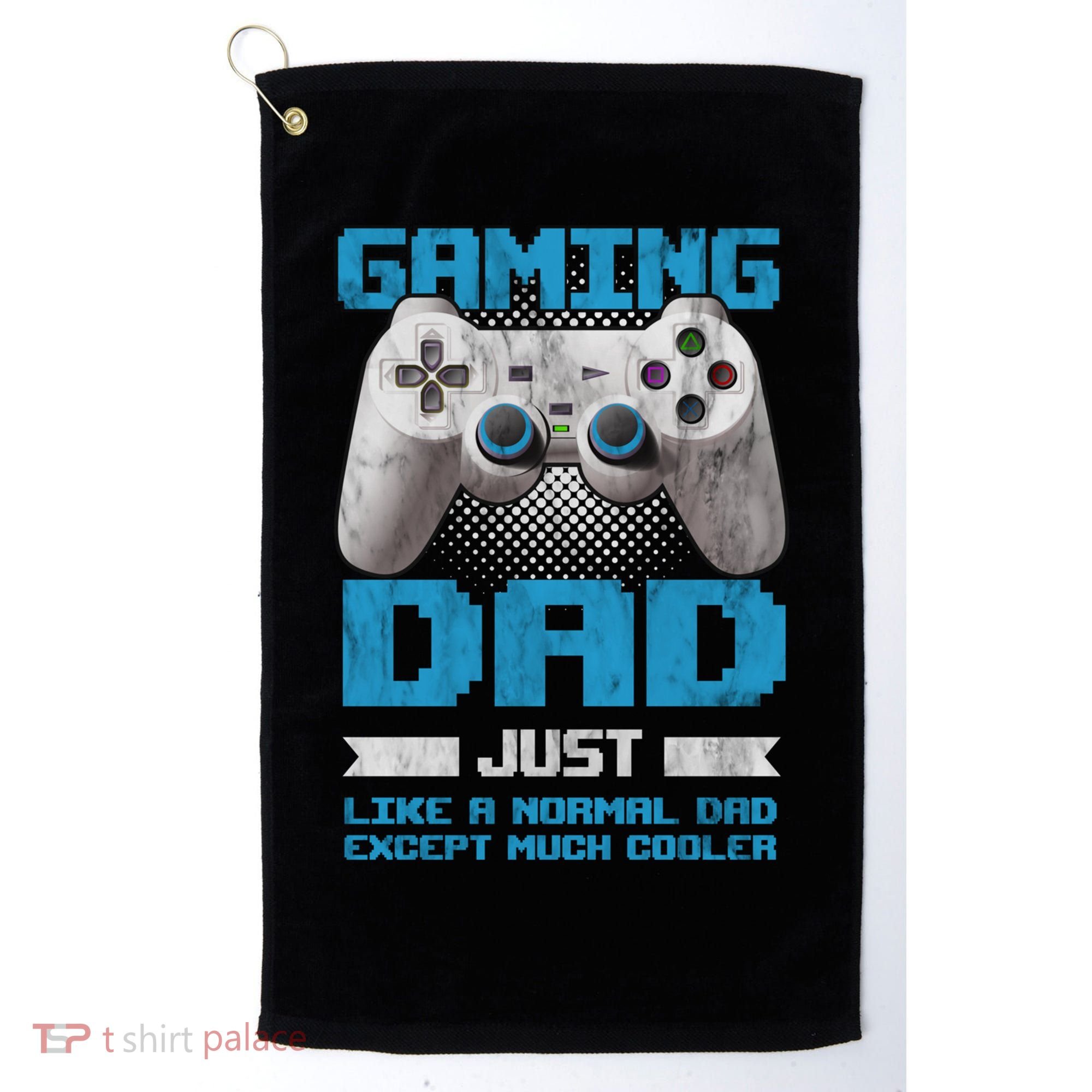Gaming Dad Papa Daddy Dad Fatherhood Fathers Day Cool Gift Golf Towel