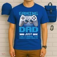 Gaming Dad Papa Daddy Dad Fatherhood Fathers Day Cool Gift T-Shirt thumb 6