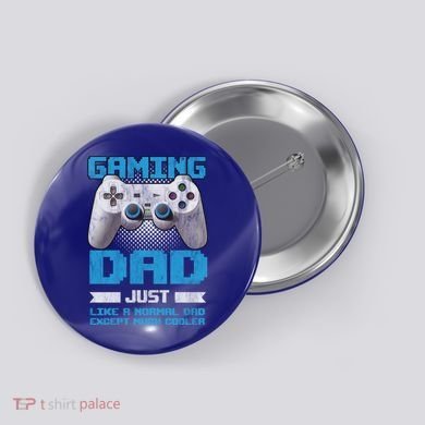 Gaming Dad Papa Daddy Dad Fatherhood Fathers Day Cool Gift Button