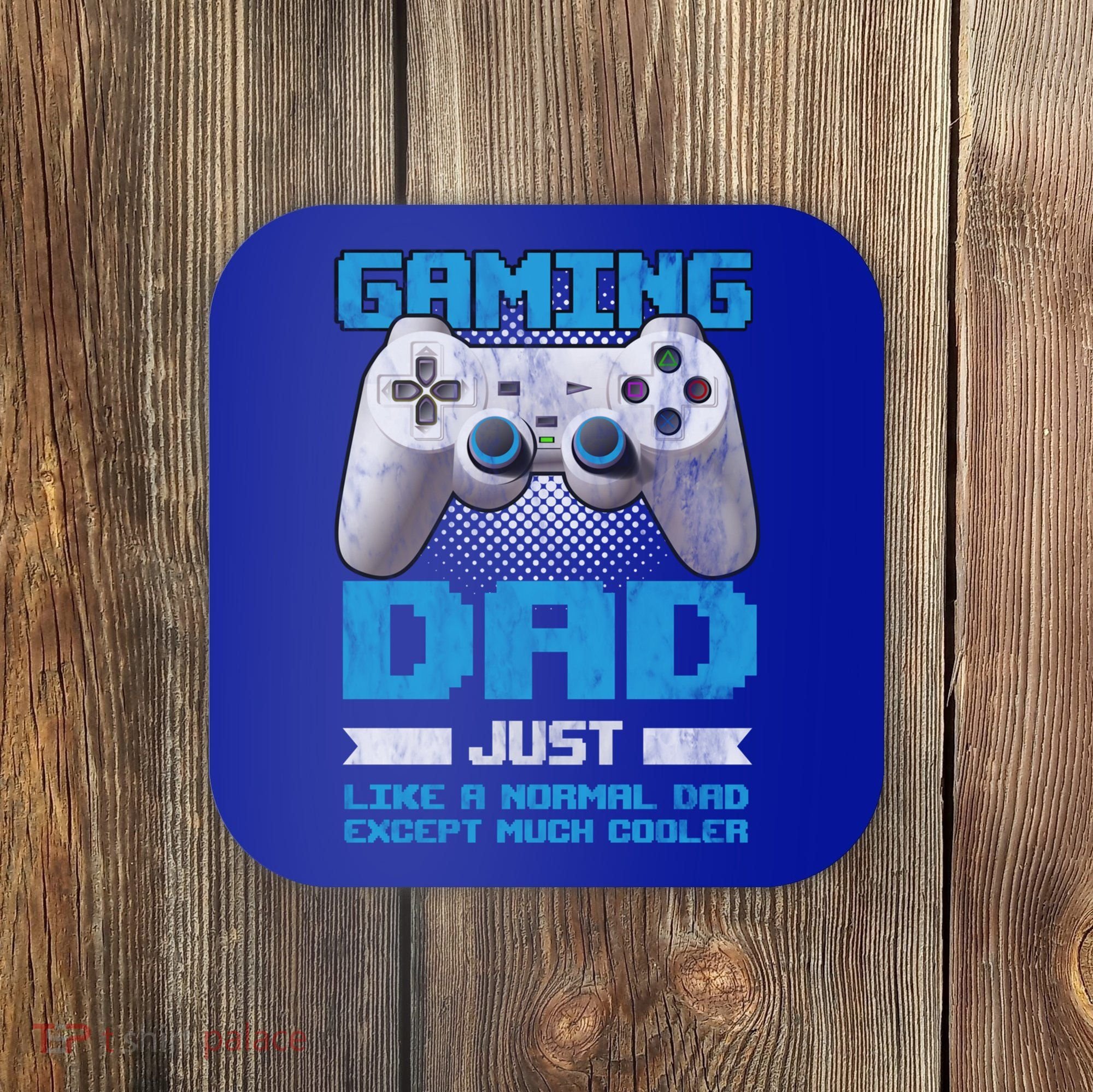 Gaming Dad Papa Daddy Dad Fatherhood Fathers Day Cool Gift Coaster