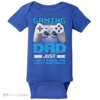 Gaming Dad Papa Daddy Dad Fatherhood Fathers Day Cool Gift Baby Bodysuit thumb 0