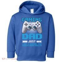 Gaming Dad Papa Daddy Dad Fatherhood Fathers Day Cool Gift Toddler Hoodie thumb 0