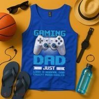 Gaming Dad Papa Daddy Dad Fatherhood Fathers Day Cool Gift Tank Top thumb 4