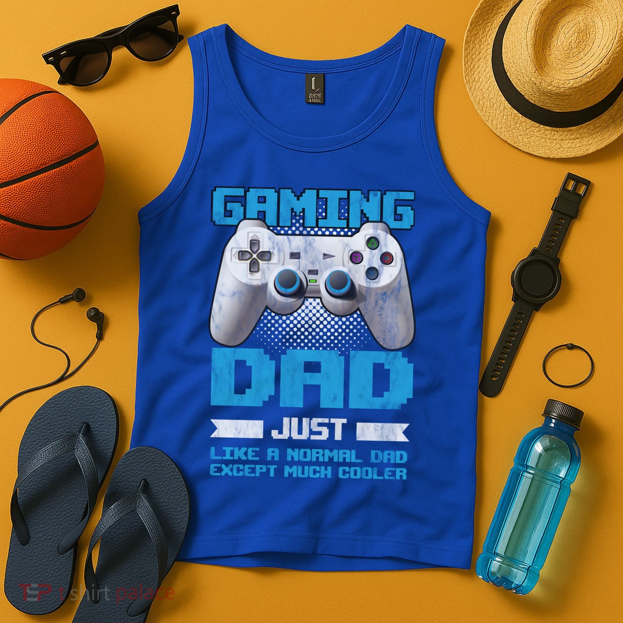 Gaming Dad Papa Daddy Dad Fatherhood Fathers Day Cool Gift Tank Top