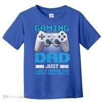 Gaming Dad Papa Daddy Dad Fatherhood Fathers Day Cool Gift Toddler T-Shirt thumb 0