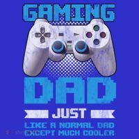 Gaming Dad Papa Daddy Dad Fatherhood Fathers Day Cool Gift Toddler T-Shirt thumb 4