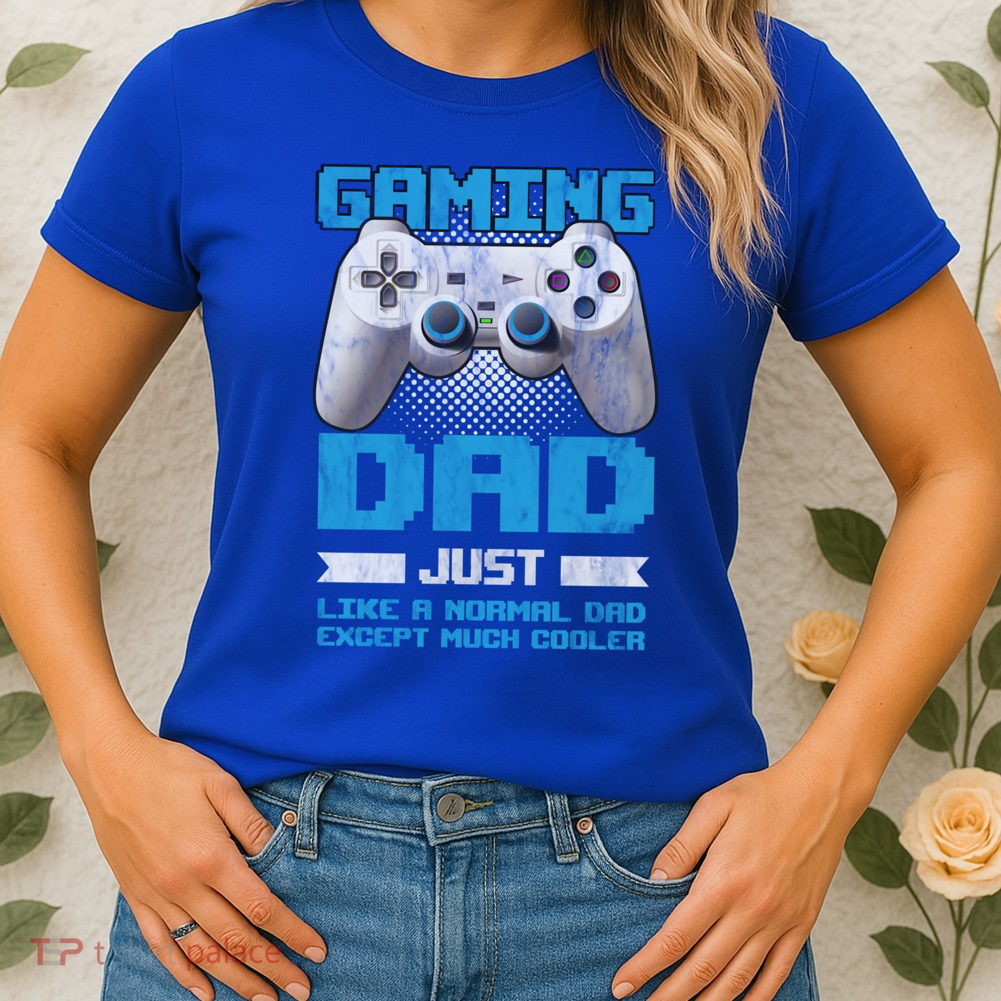 Gaming Dad Papa Daddy Dad Fatherhood Fathers Day Cool Gift Women's T-Shirt