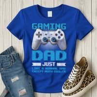 Gaming Dad Papa Daddy Dad Fatherhood Fathers Day Cool Gift Women's T-Shirt thumb 3