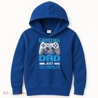 Gaming Dad Papa Daddy Dad Fatherhood Fathers Day Cool Gift Kids Hoodie thumb 0