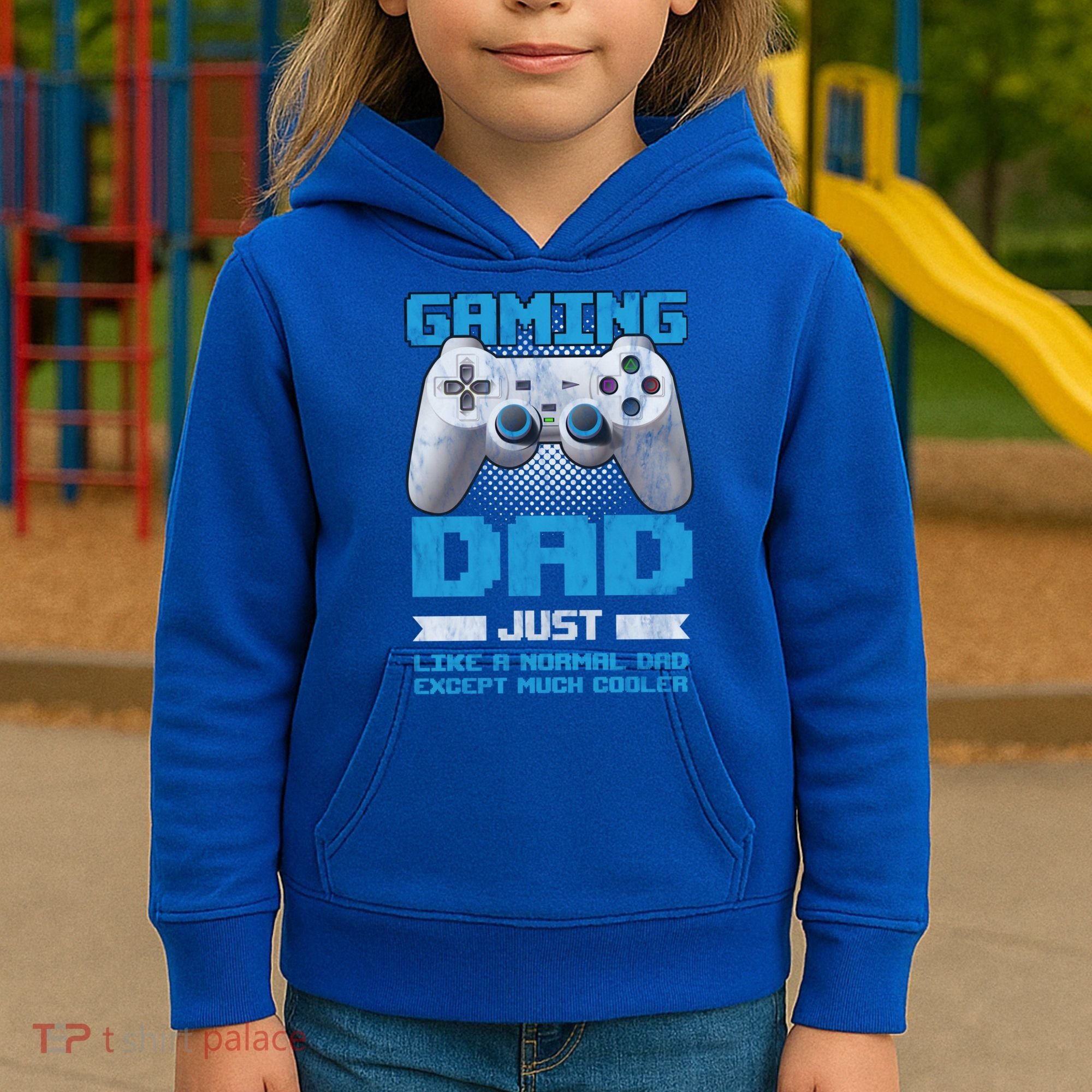 Gaming Dad Papa Daddy Dad Fatherhood Fathers Day Cool Gift Kids Hoodie