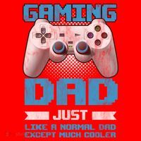 Gaming Dad Papa Daddy Dad Fatherhood Fathers Day Cool Gift Santa Hat thumb 1