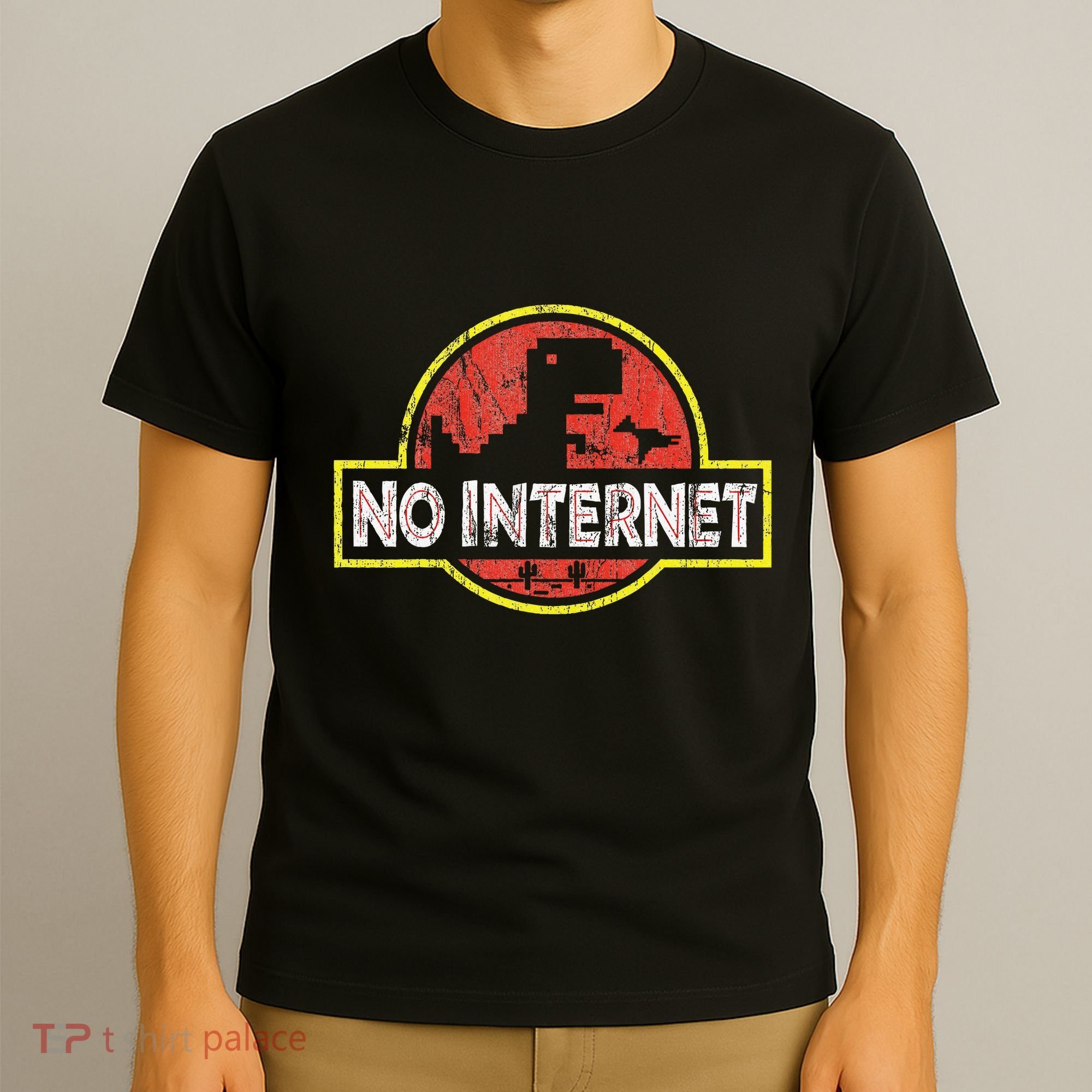 Geeky Dinosaur Pixel Art Nerdy Computer Programming Geeks T-Shirt
