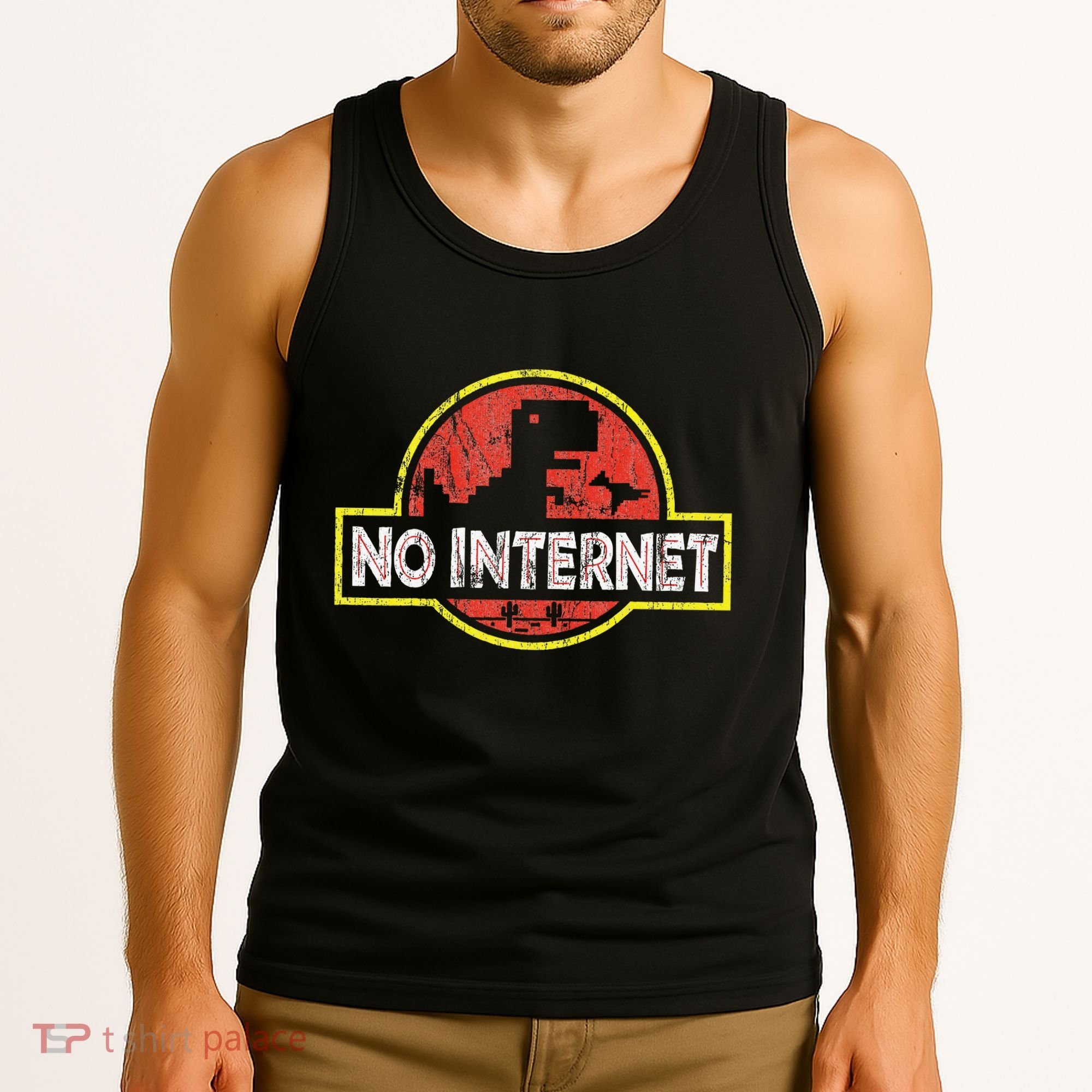 Geeky Dinosaur Pixel Art Nerdy Computer Programming Geeks Tank Top