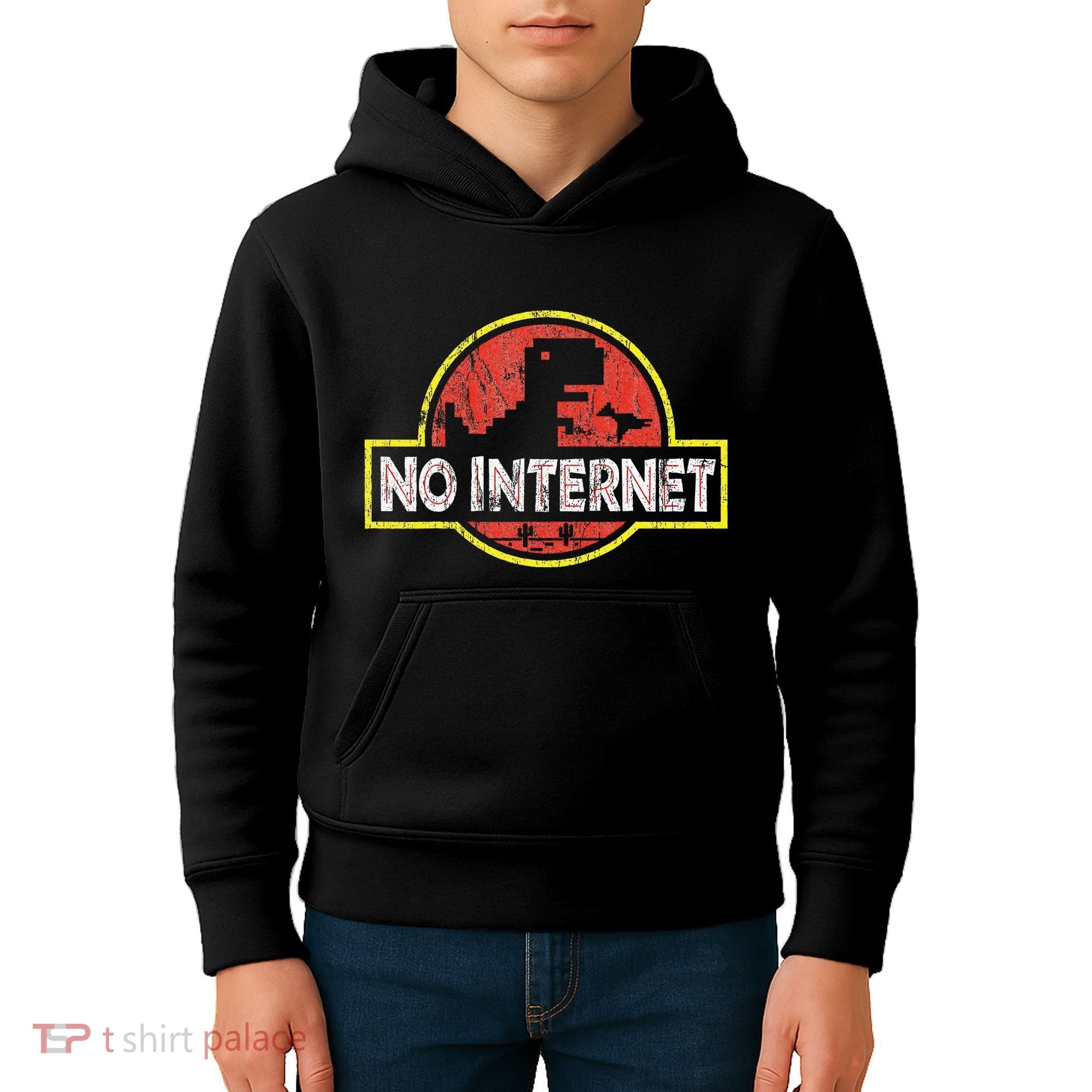 Geeky Dinosaur Pixel Art Nerdy Computer Programming Geeks Kids Hoodie