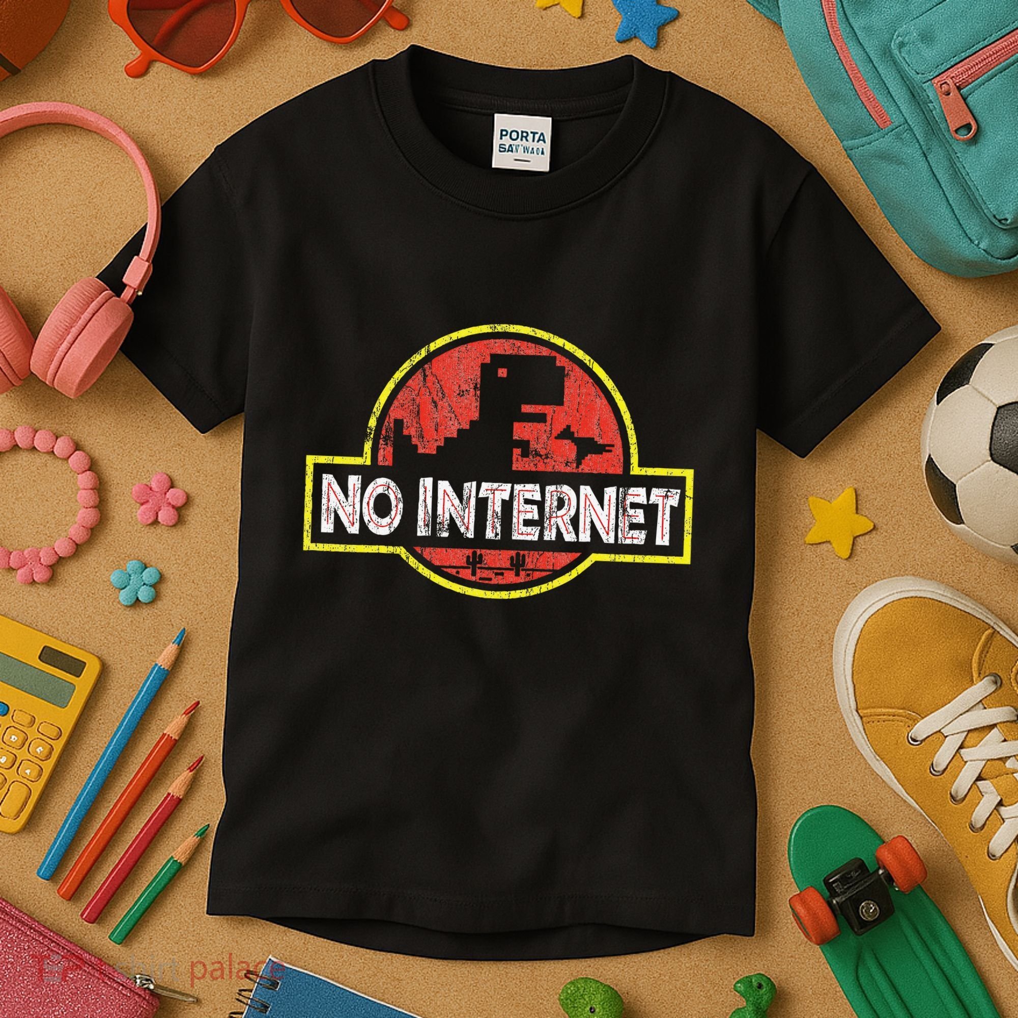 Geeky Dinosaur Pixel Art Nerdy Computer Programming Geeks Kids T-Shirt