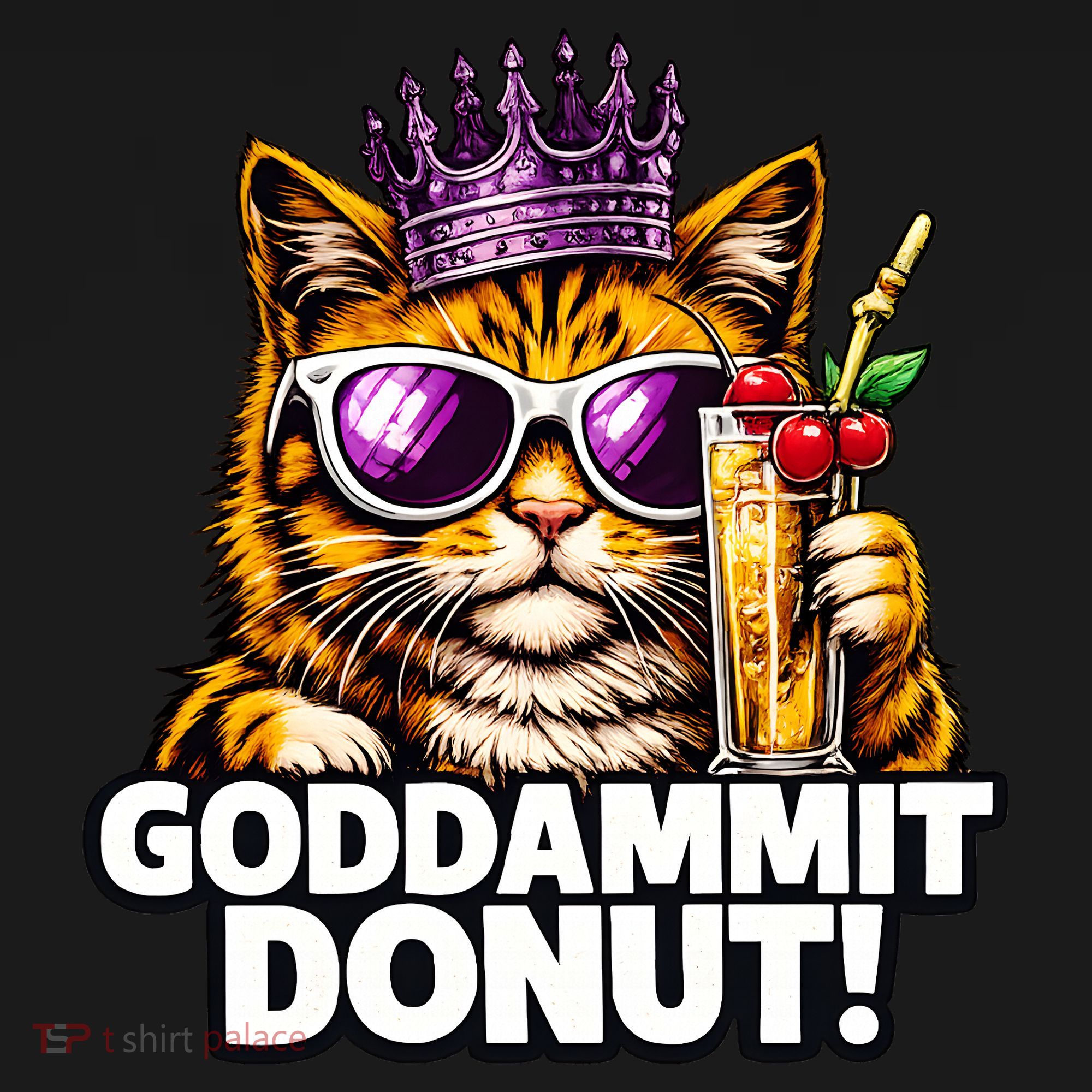 Goddammit Donut Princess Cat Meme Funny Backpack