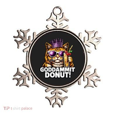 Goddammit Donut Princess Cat Meme Funny Ornament