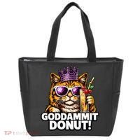 Goddammit Donut Princess Cat Meme Funny Tote Bag thumb 0