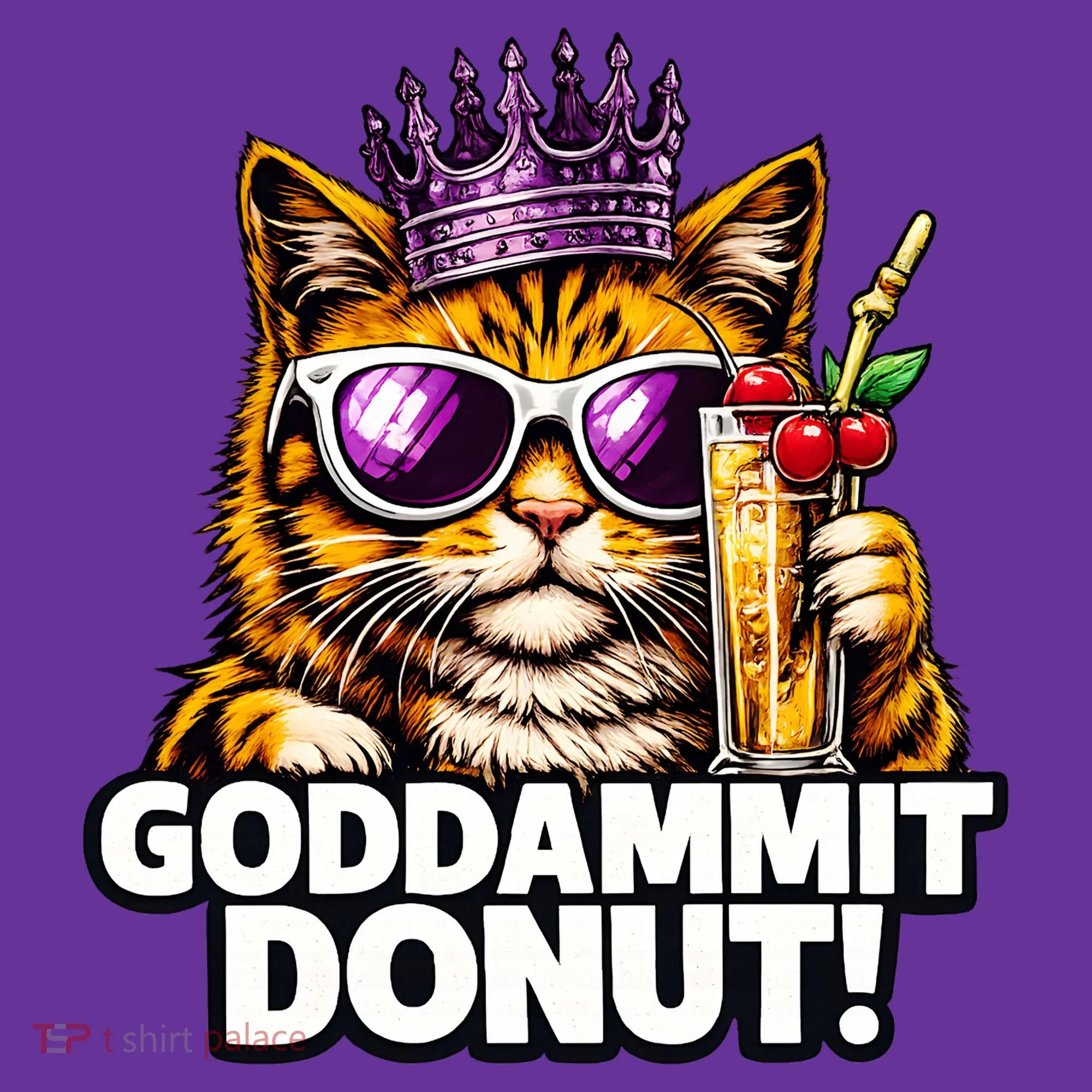 Goddammit Donut Princess Cat Meme Funny Hoodie