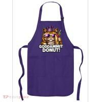 Goddammit Donut Princess Cat Meme Funny Apron thumb 0