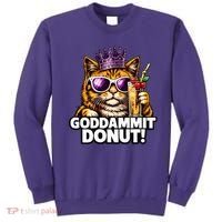 Goddammit Donut Princess Cat Meme Funny Sweatshirt thumb 0