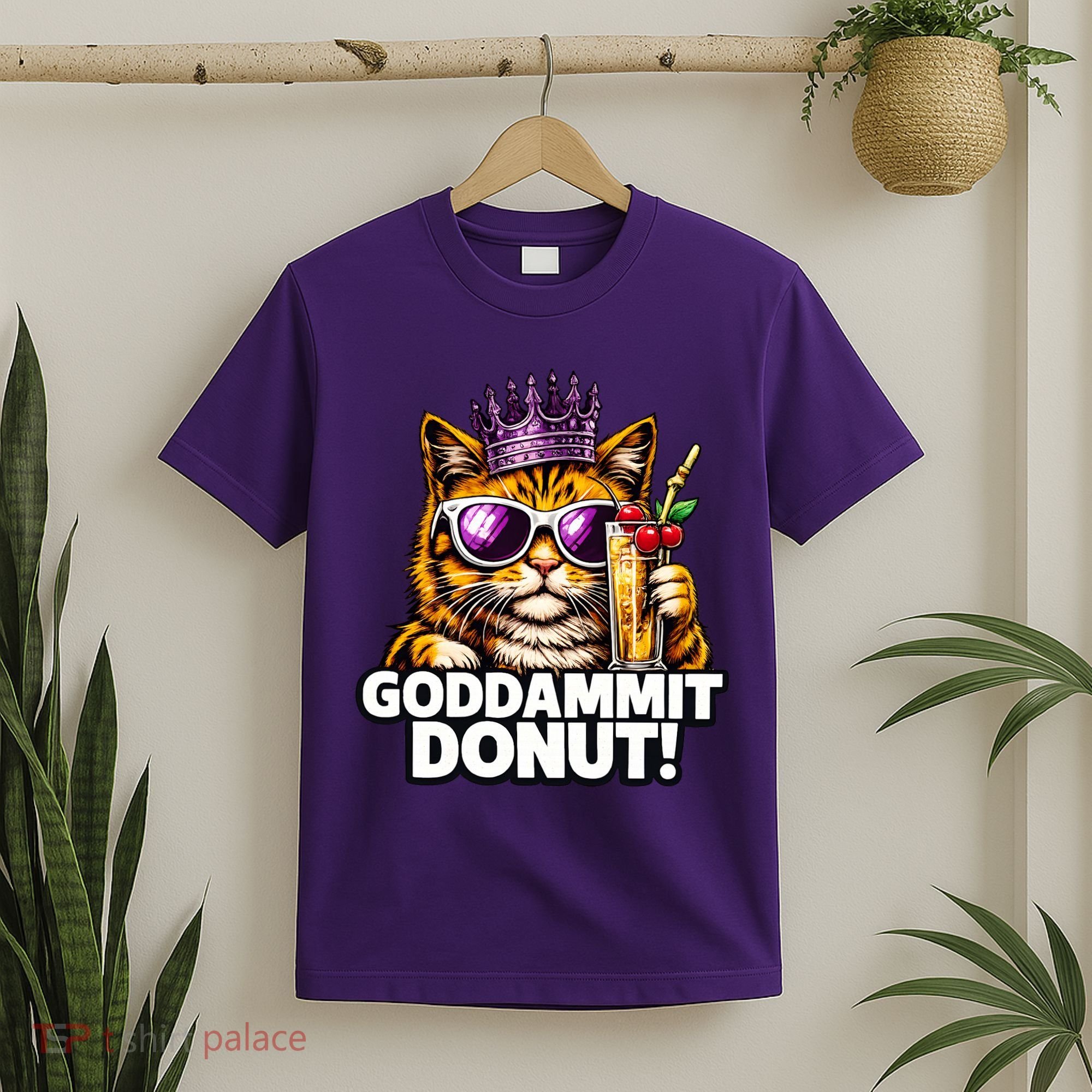 Goddammit Donut Princess Cat Meme Funny T-Shirt