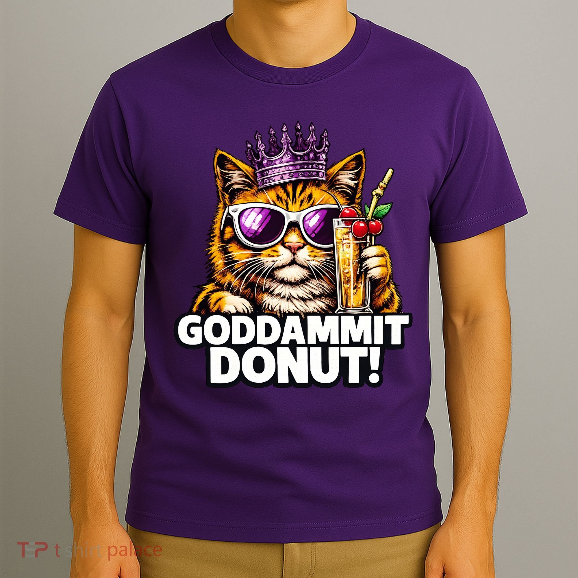 Goddammit Donut Princess Cat Meme Funny T-Shirt