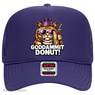 Goddammit Donut Princess Cat Meme Funny Hat