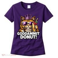 Goddammit Donut Princess Cat Meme Funny Women's T-Shirt thumb 0
