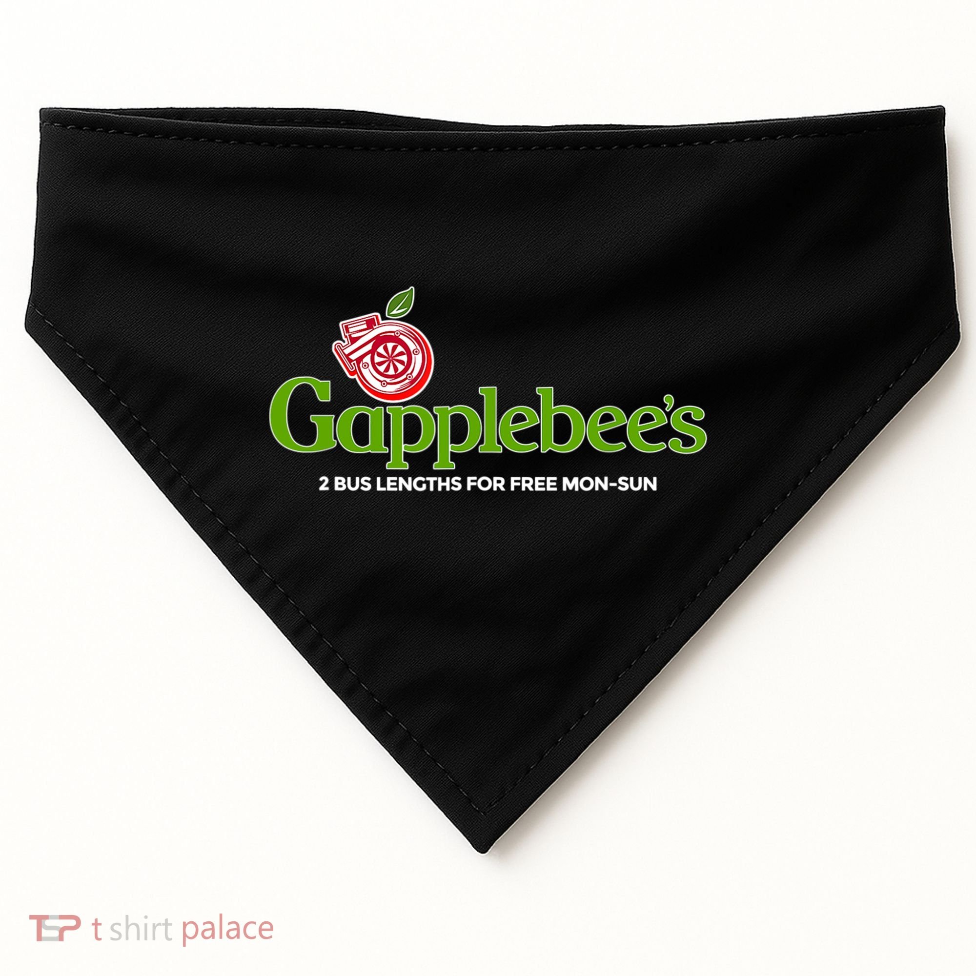 Gapplebees Drag Racing Gapped American Muscle Gift USA-Made Doggie Bandana