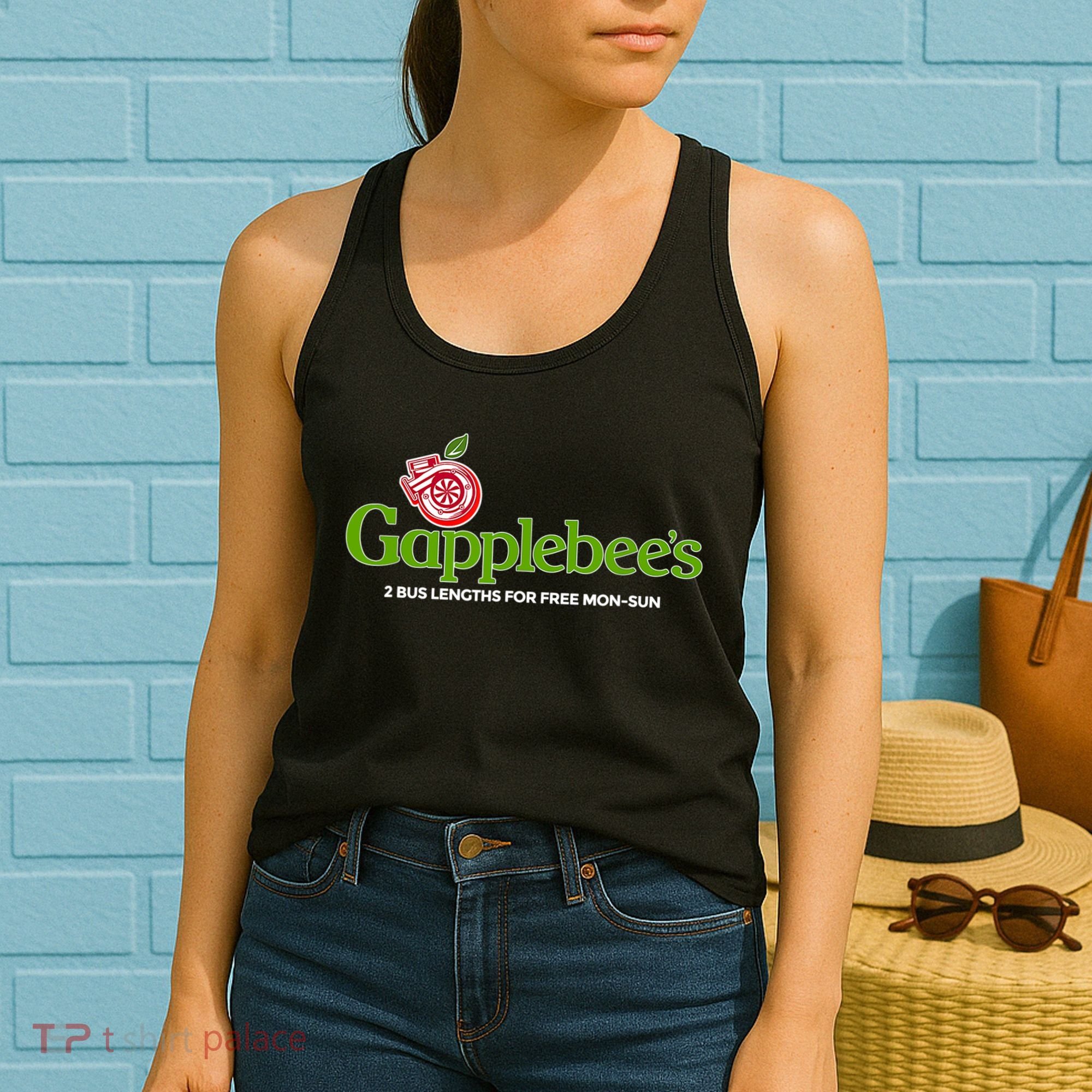 Gapplebees Drag Racing Gapped American Muscle Gift Women's Tank Top