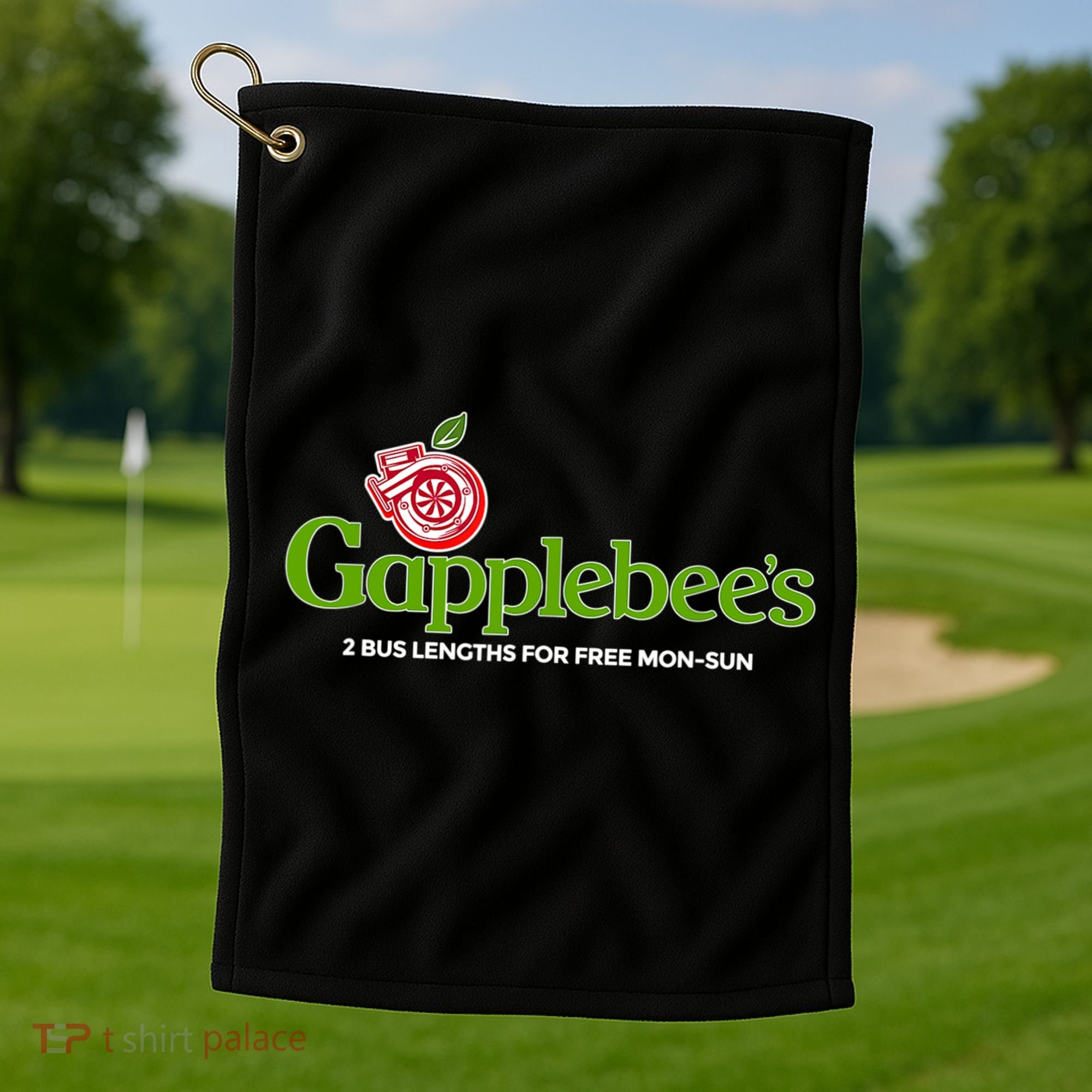 Gapplebees Drag Racing Gapped American Muscle Gift Golf Towel
