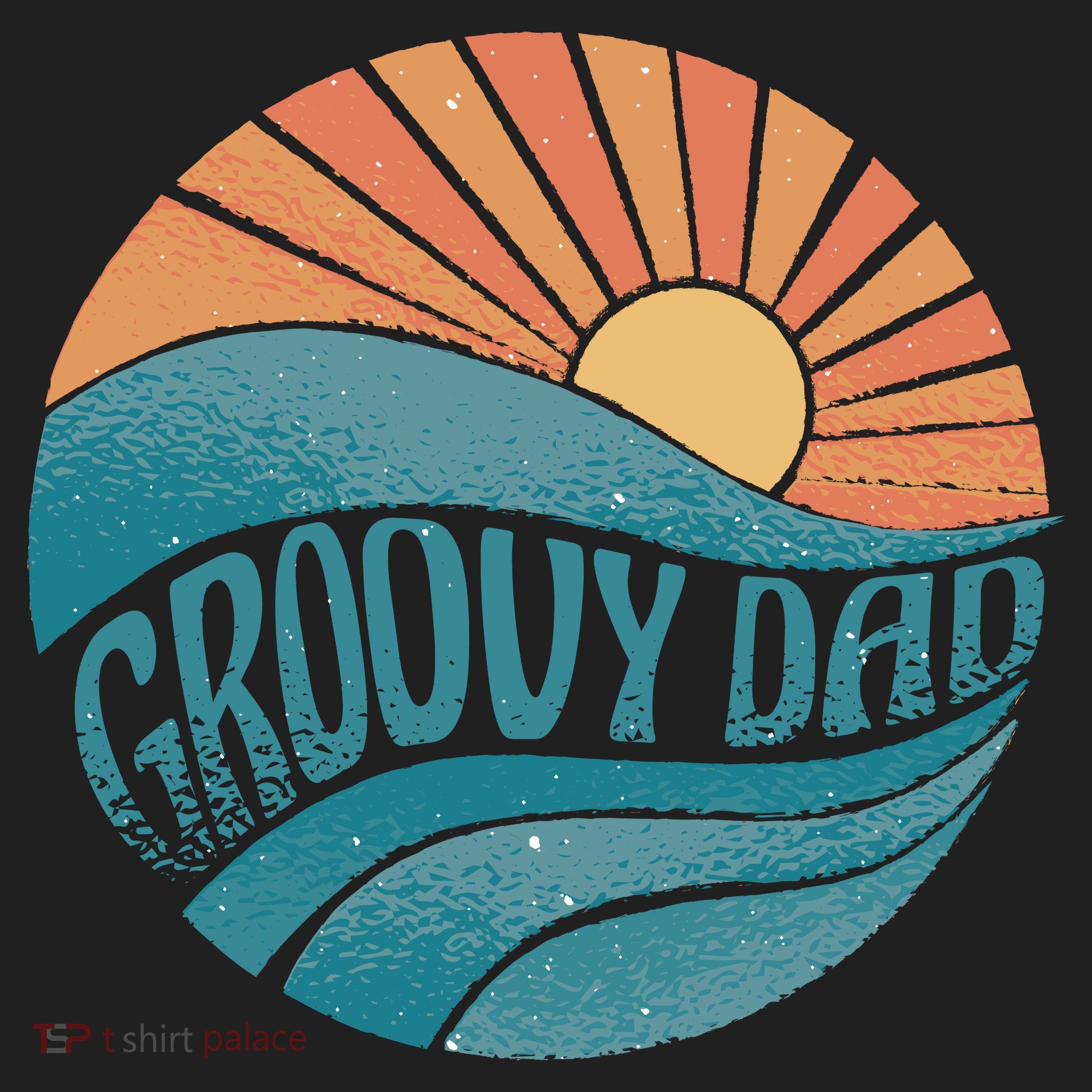 Groovy Dad Retro Sunset Gift Women's Sweatshirt