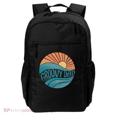 Groovy Dad Retro Sunset Gift Backpack