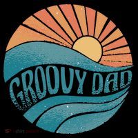 Groovy Dad Retro Sunset Gift Backpack thumb 2