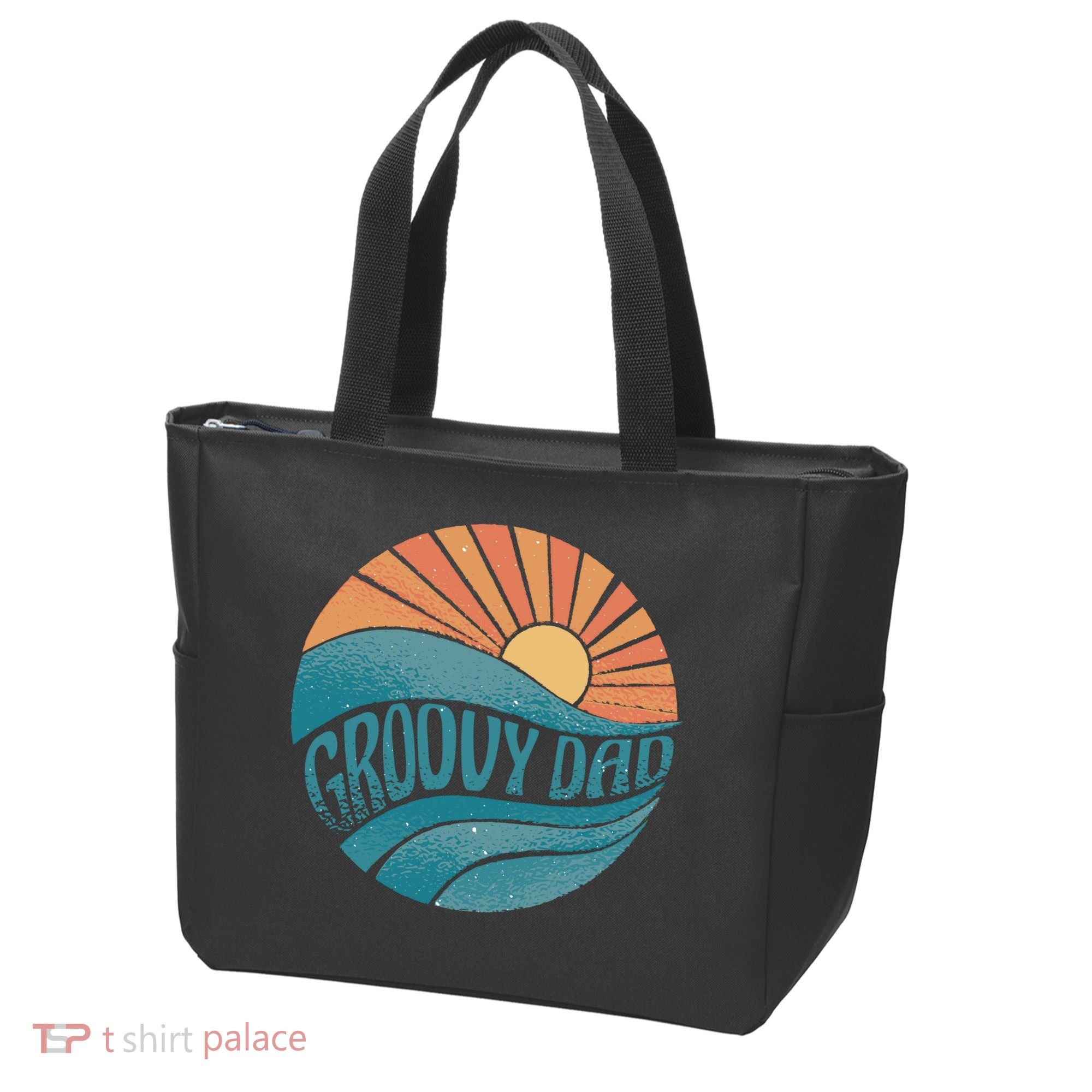 Groovy Dad Retro Sunset Gift Tote Bag