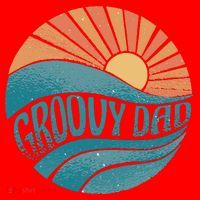 Groovy Dad Retro Sunset Gift Santa Hat thumb 1