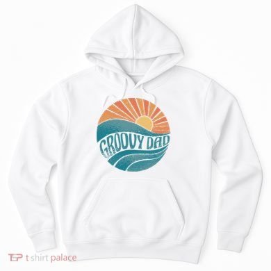 Groovy Dad Retro Sunset Gift Hoodie