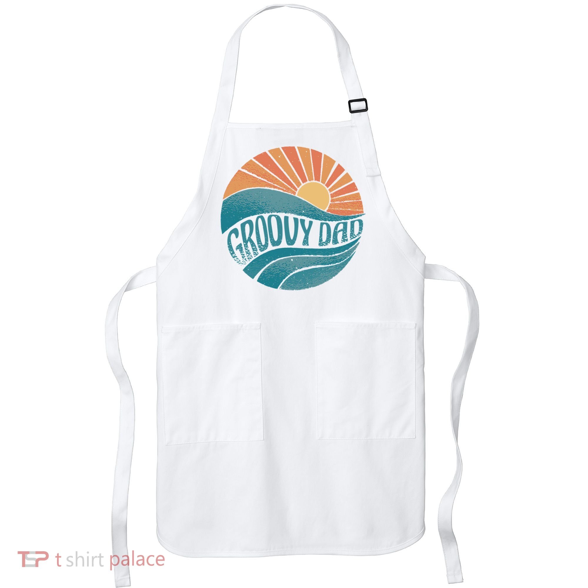 Groovy Dad Retro Sunset Gift Apron