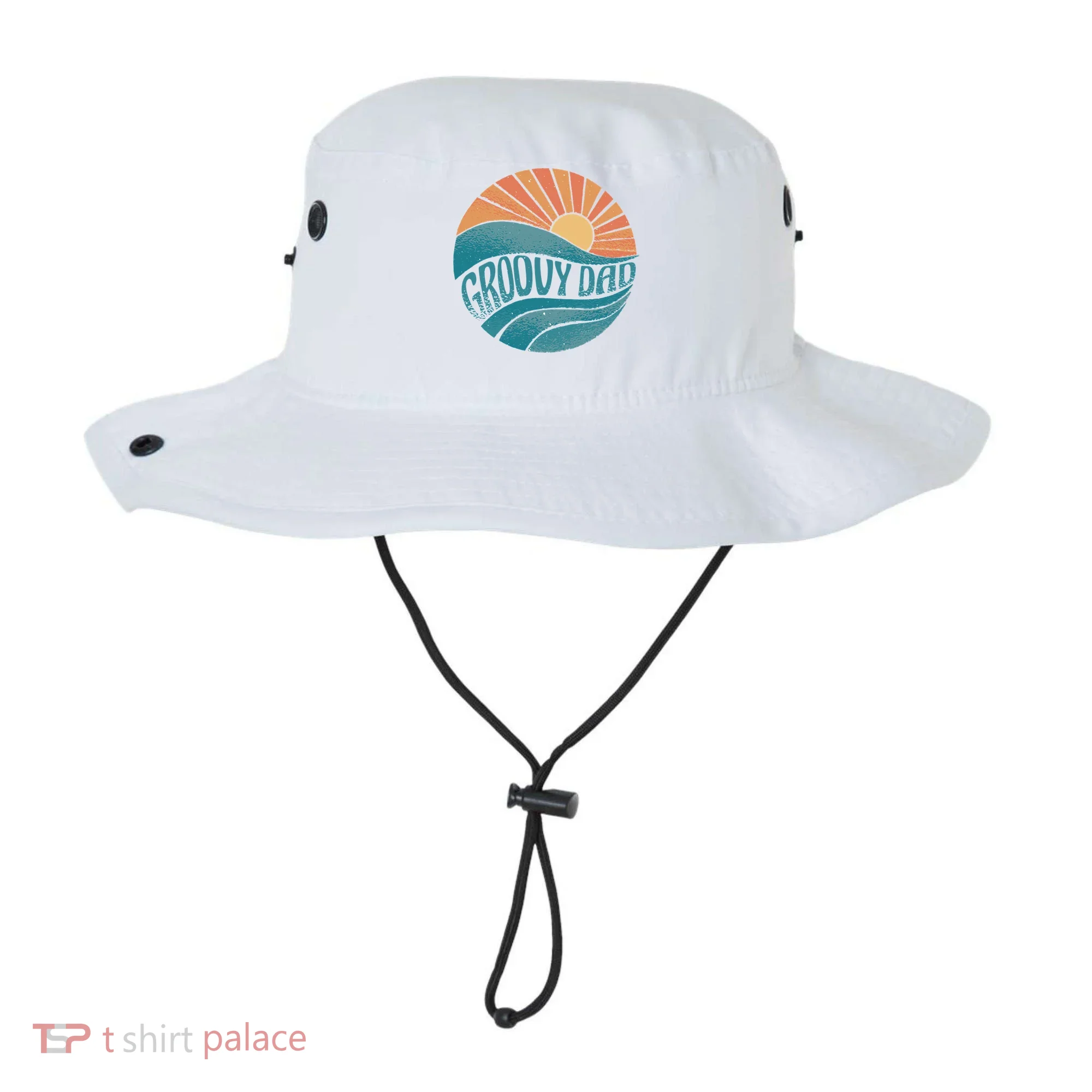 Groovy Dad Retro Sunset Gift Bucket Hat