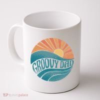 Groovy Dad Retro Sunset Gift Coffee Mug thumb 0