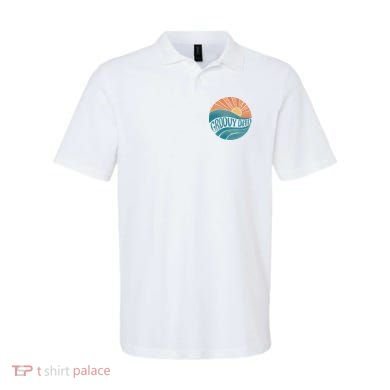Groovy Dad Retro Sunset Gift Polo
