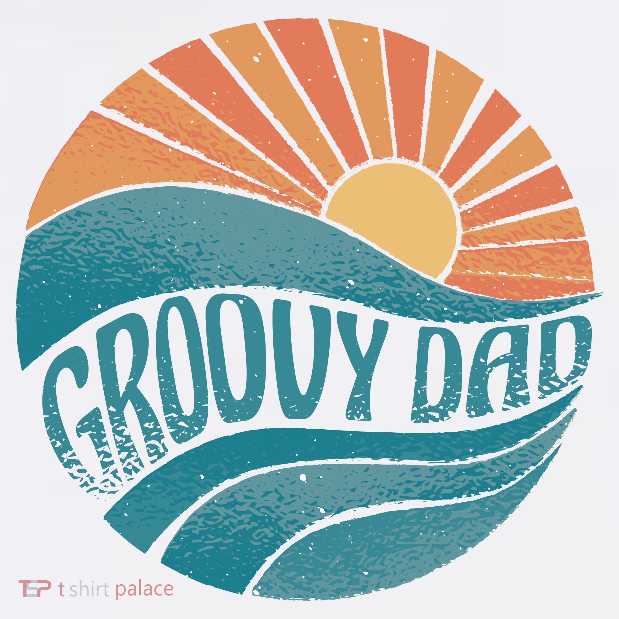 Groovy Dad Retro Sunset Gift Tumbler