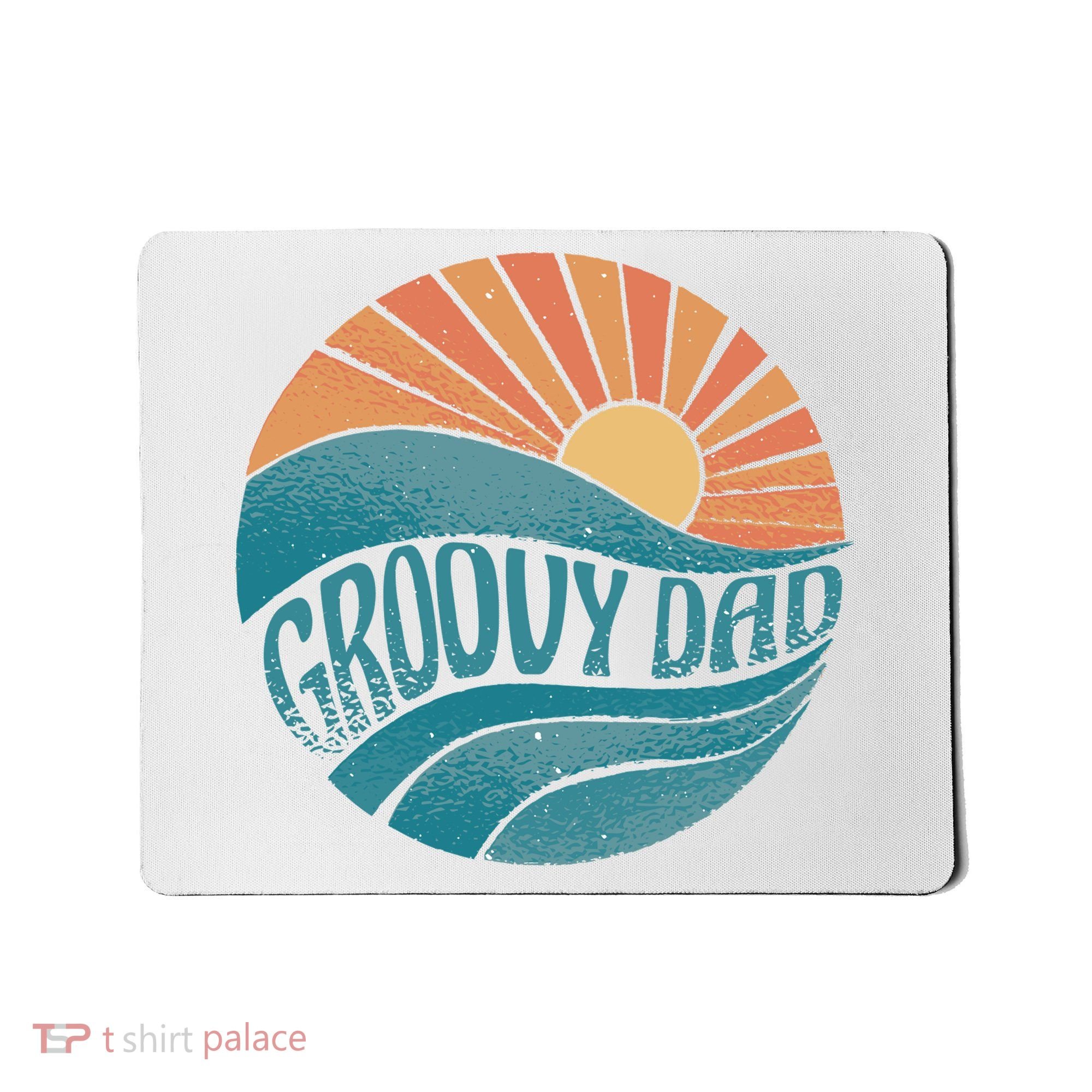 Groovy Dad Retro Sunset Gift Mousepad