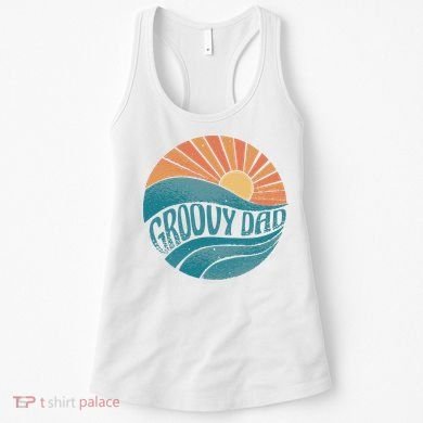 Groovy Dad Retro Sunset Gift Women's Tank Top