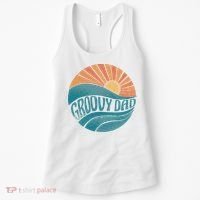 Groovy Dad Retro Sunset Gift Women's Tank Top thumb 0